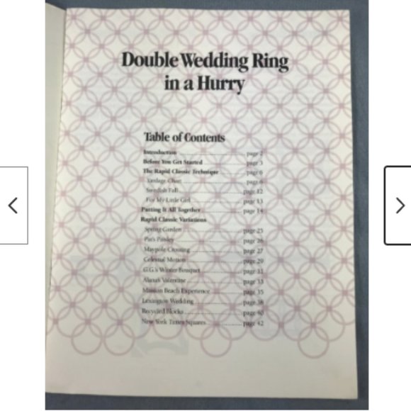 Double Wedding Ring in a Hurry Half the Time Quilt Patterns 1995 Henderson 4164 - Picture 3 of 4